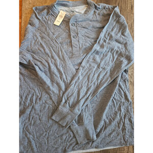 L.l bean thermal sweater blue new xl